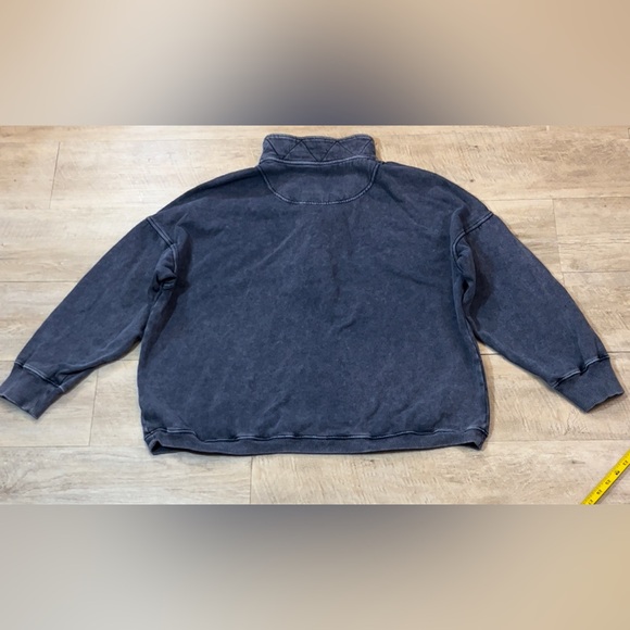 Aerie Women’s Getaway Quarter Snap Sweatshirt Size Large - Picture 7 of 7